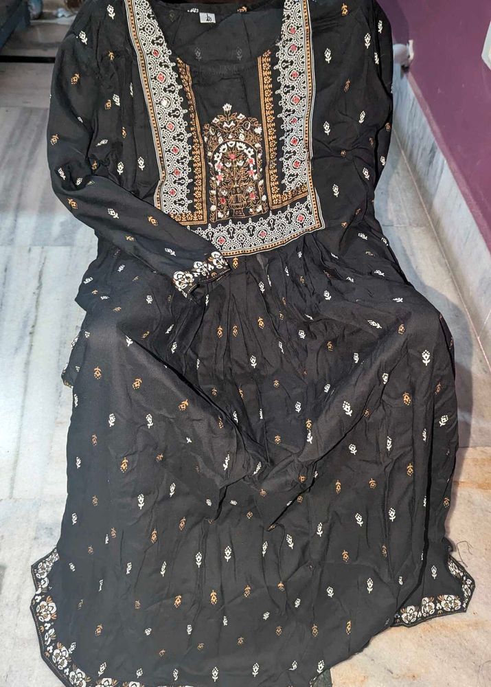 Women's Black Beautiful Kurta
