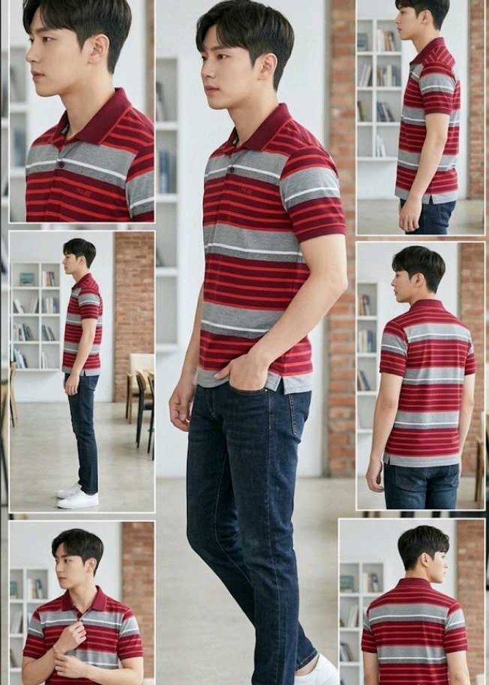 Striped Polo T-Shirt