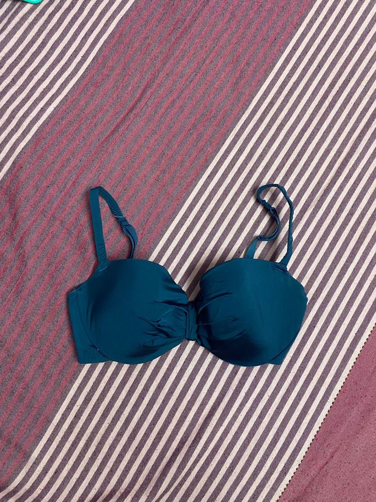 Teal Push-Up Bra
