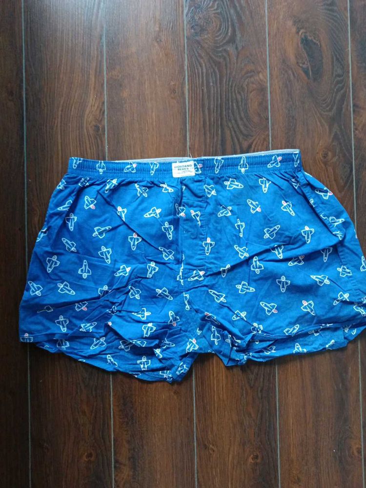 Men's Blue Rocket Print Boxers