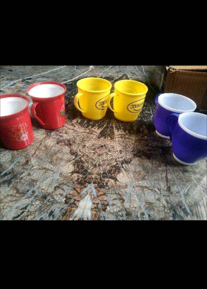 Set of Colorful Mugs