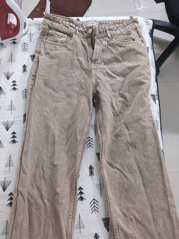 Stylish Wide Leg Denim Pants