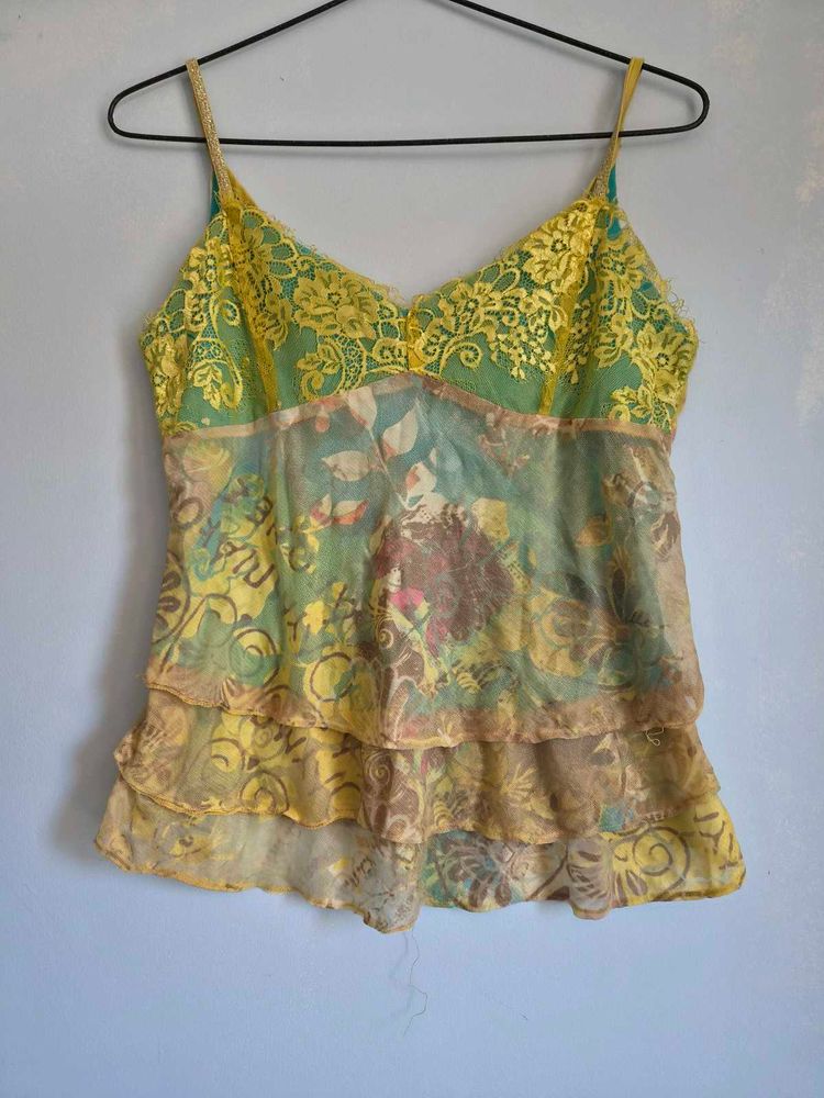 Y2k Floral Cami Top