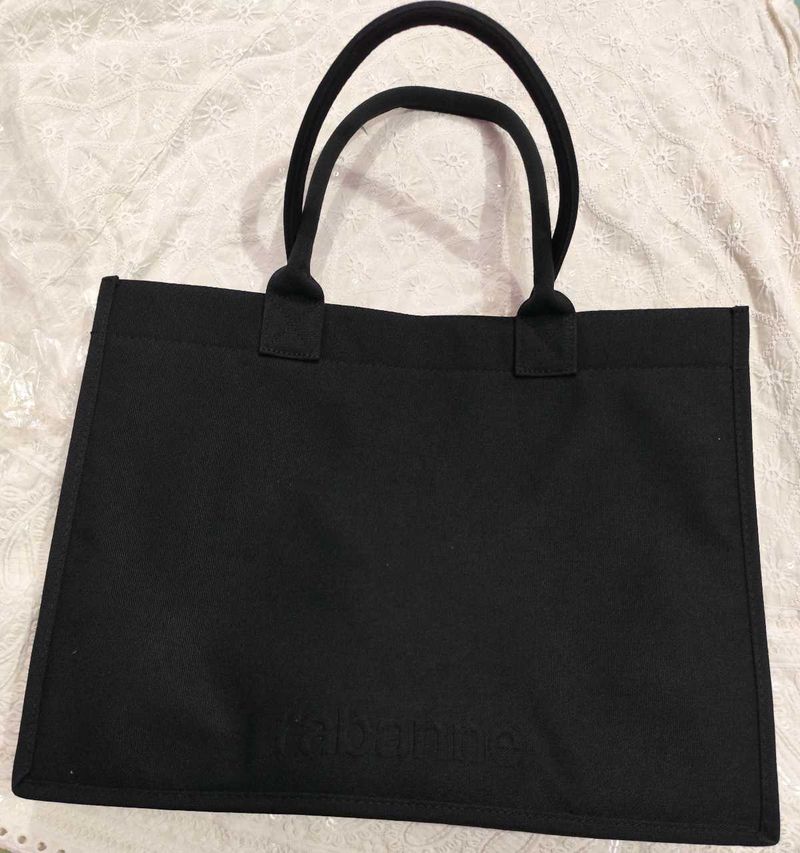 Paco Rabbane Stylish Black Tote Bag