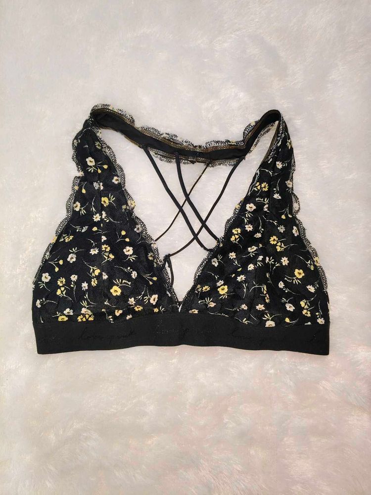 Pink by Victoria secret Floral Lace Bralette