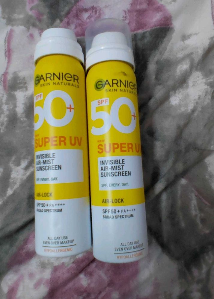 Garnier Super UV SPF 50 Sunscreen Mist (2 Pack)