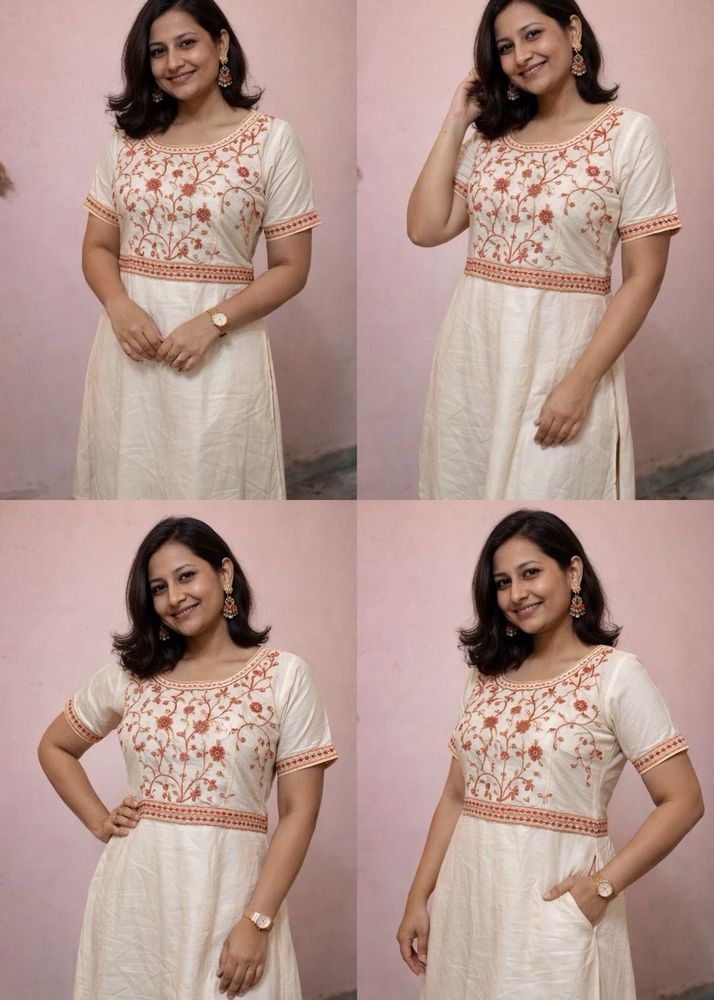 Elegant Embroidered Anarkali Kurta long length