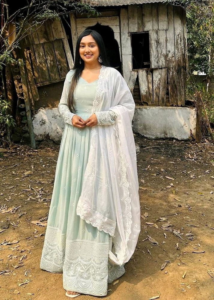 Light Green Anarkali Suit