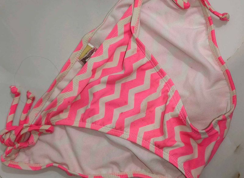 Pink &amp; White Chevron Bikini