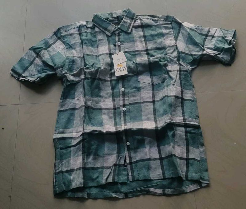 Zara Plaid Shirt - New with Tags