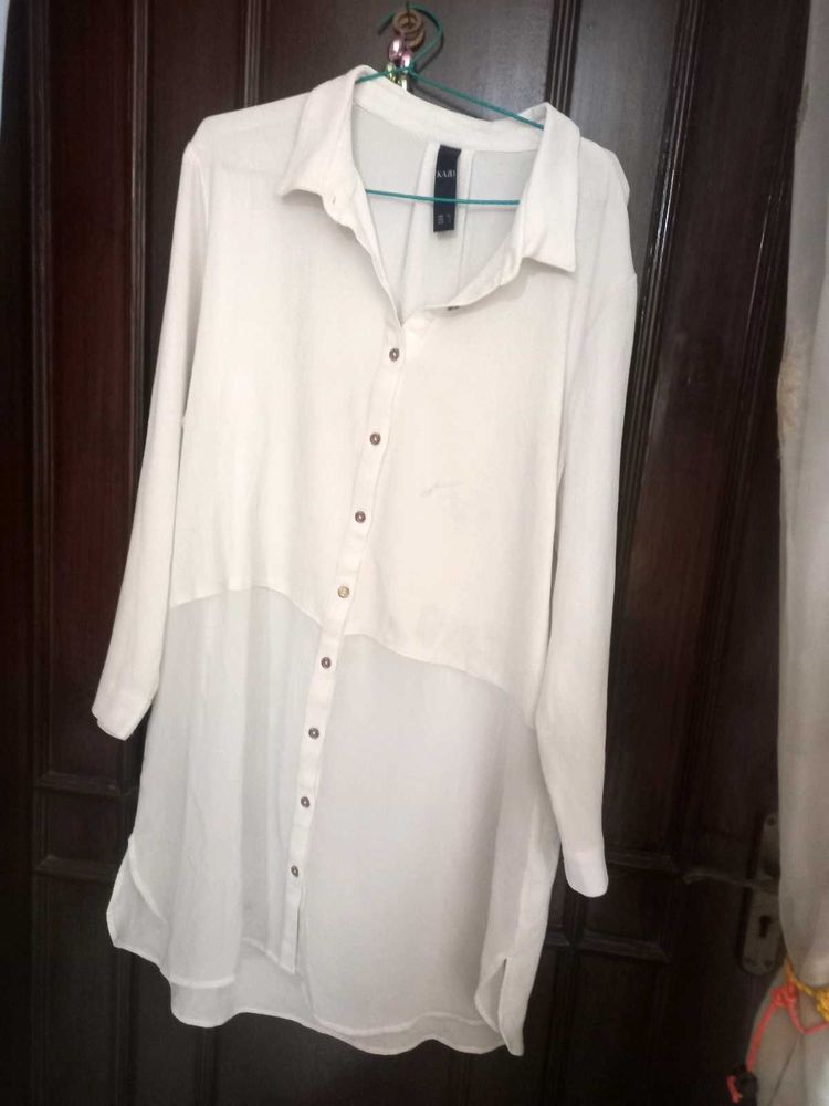 Chic White Tunic Top