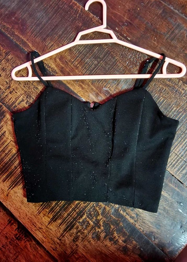 Chic Black Crop Top