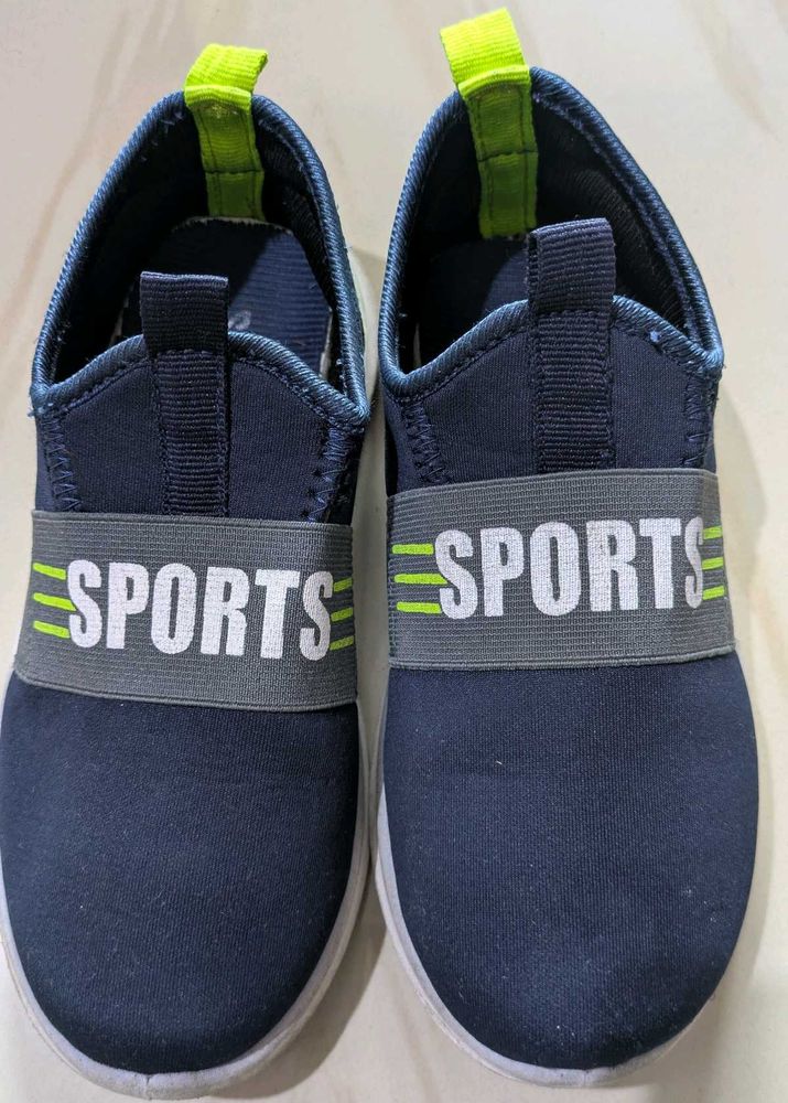 Blue Sports Slip-On Shoes