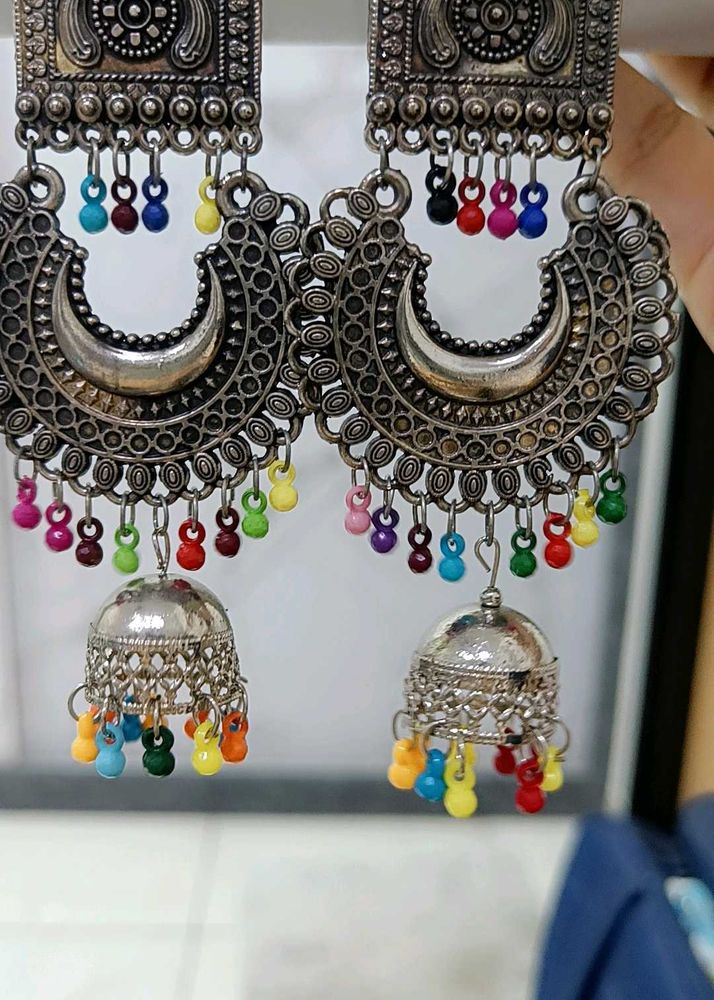 Afghani Oxidised Earings