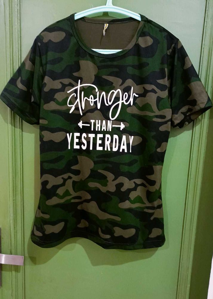Camouflage Print T-Shirt