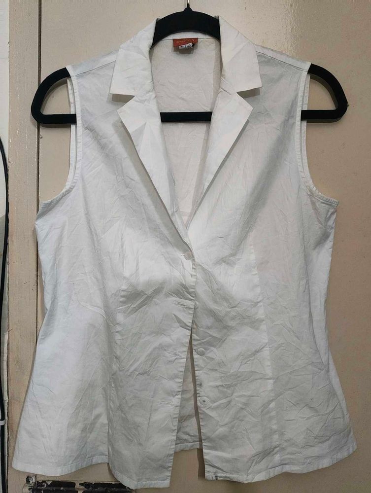 Sleeveless White Waist