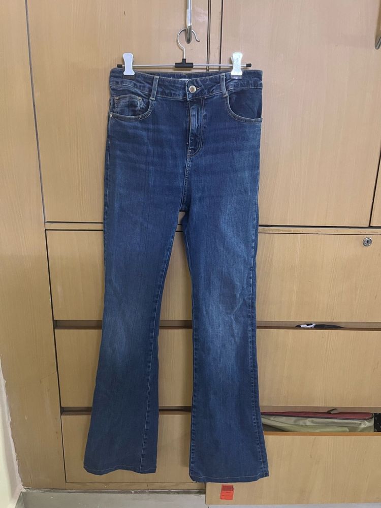 Zara Bootcut Flare Jeans High Stretch
