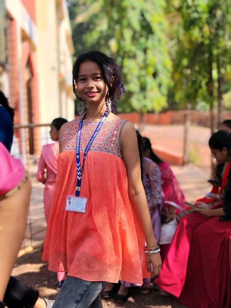 Stylish Orange Kurta Top