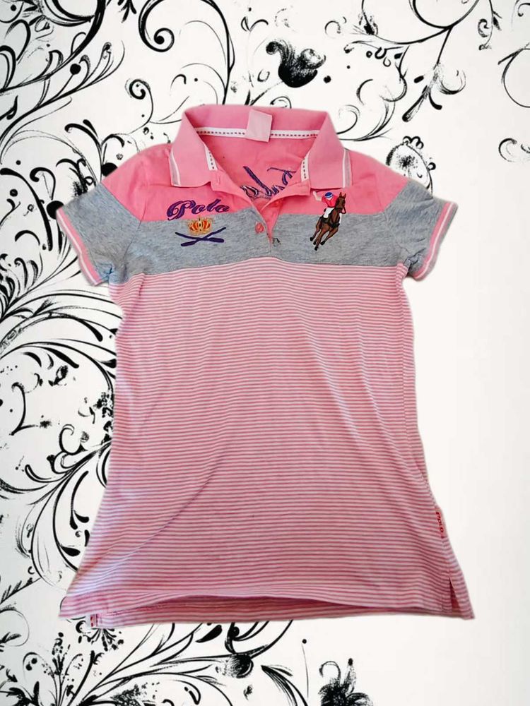 Polo Ralph Lauren Pink Striped Pol