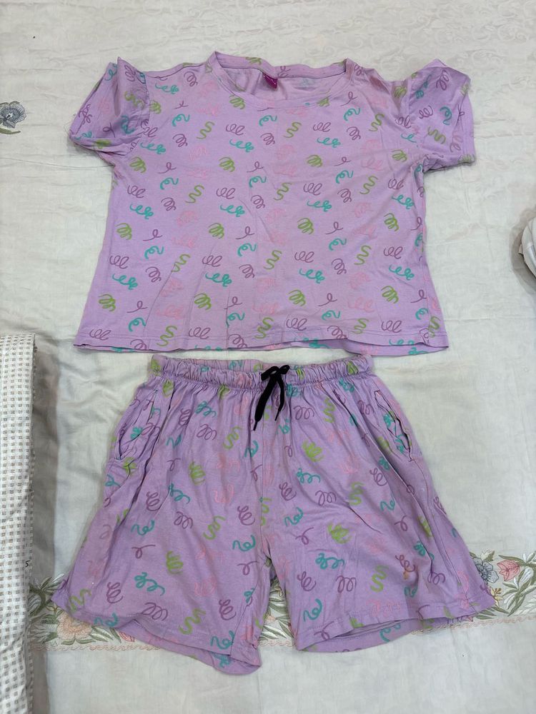 Cute Purple Pajama Set