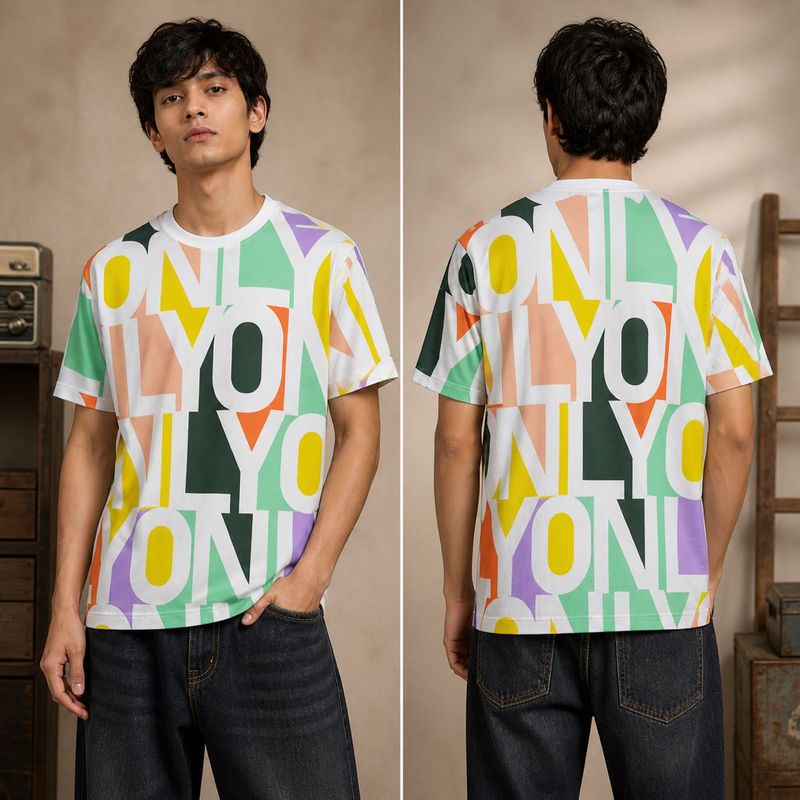 SQUARE Allover Logo Graphic Tee