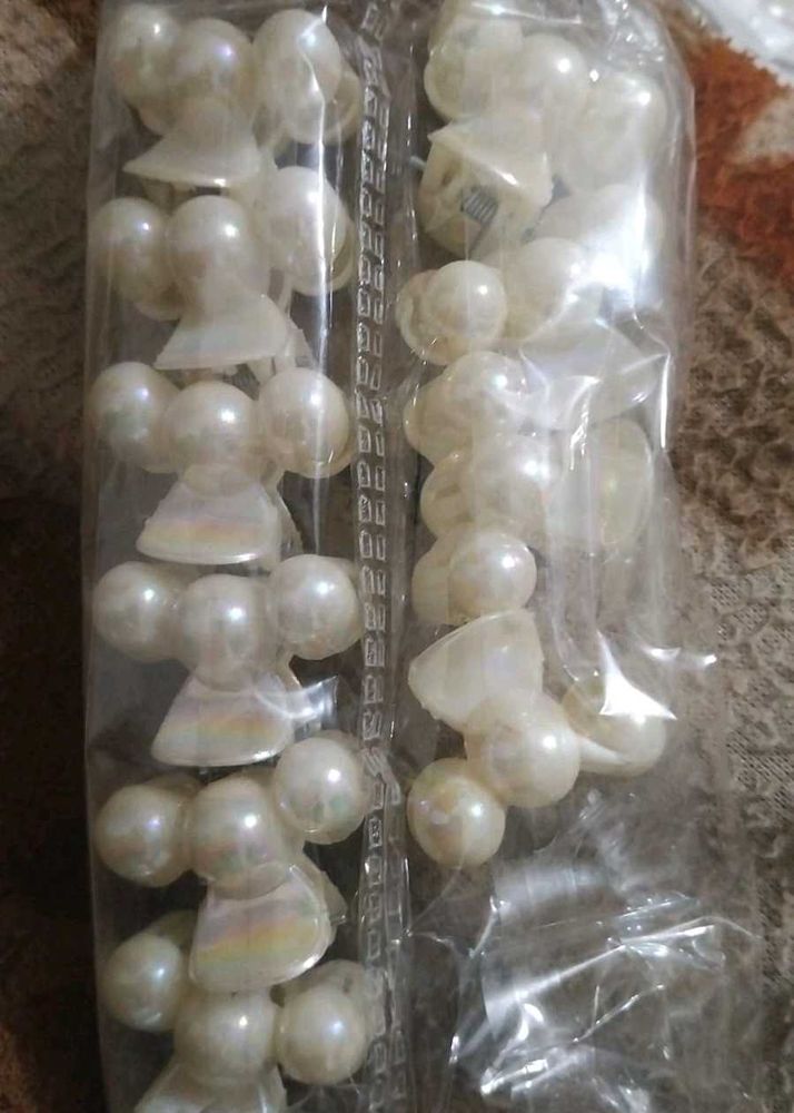 10 pc.Pearl Accent Hair Clips