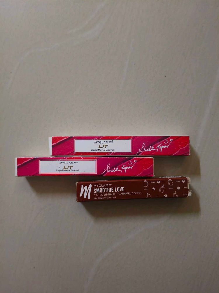 MYGLAMM LIT Liquid Matte Lipstick and Lipbalm Set