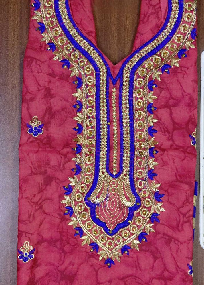 Embroidered Ethnic Dress Material
