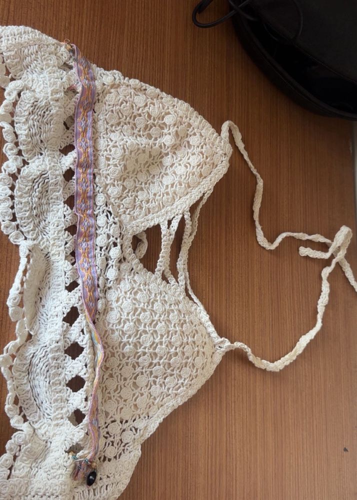 Boho Crochet Bikini Top