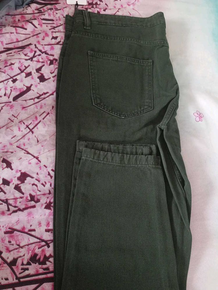 Dark Green Cargo Pants