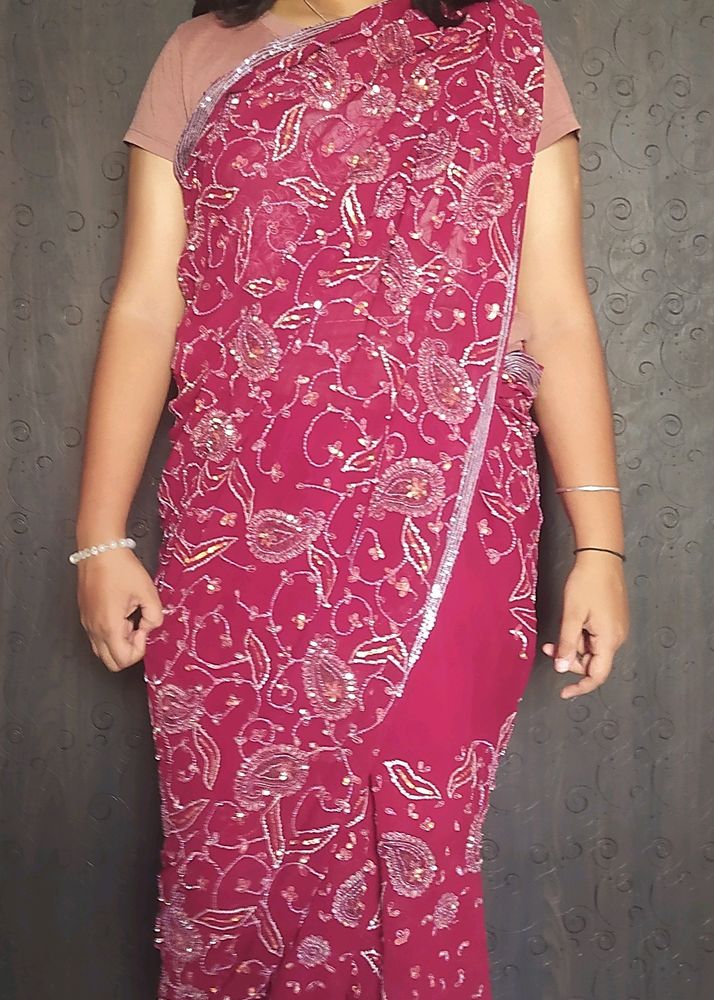 Heavy Work Saree