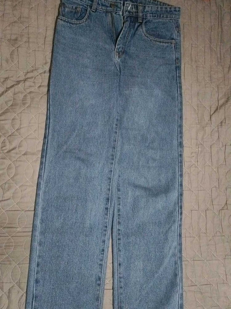 Classic Light Wash Denim Jeans