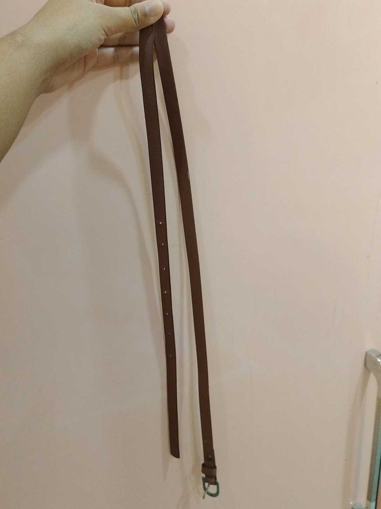 Stylish Brown Leather Belt