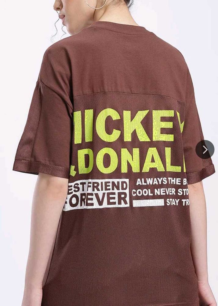 Brown Mickey Donald T-Shirt