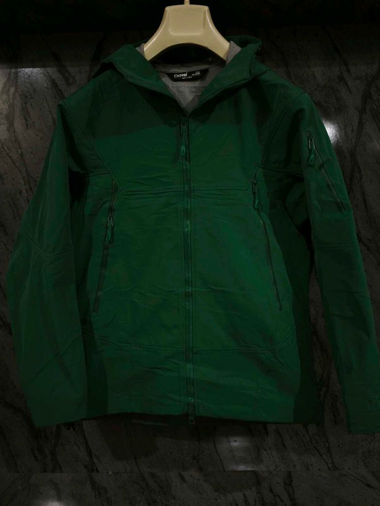 Men's Green Hooded Jacket