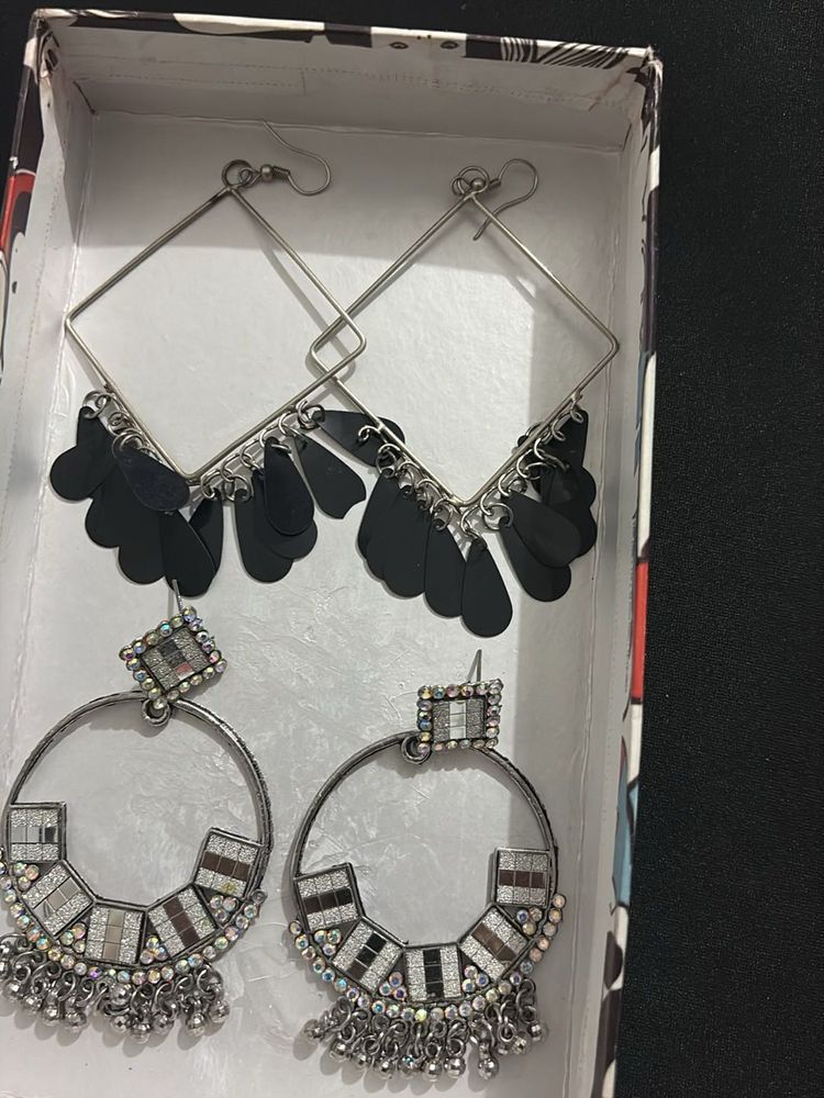 Boho Chic Statement Earrings Set of 2