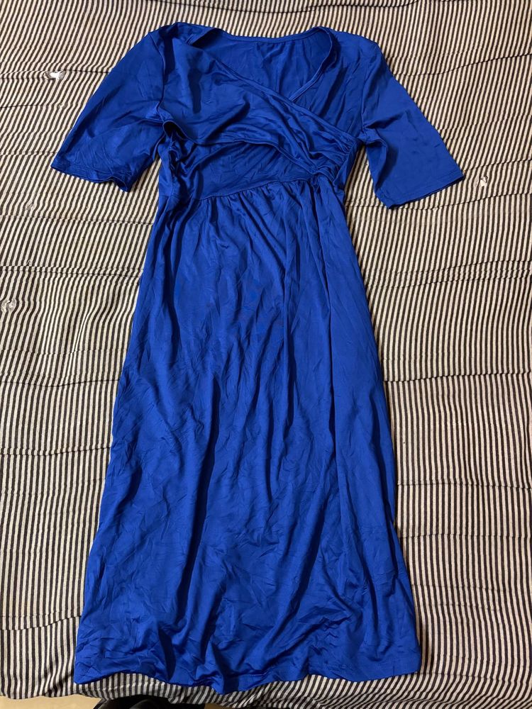 Vibrant Blue Maxi Dress