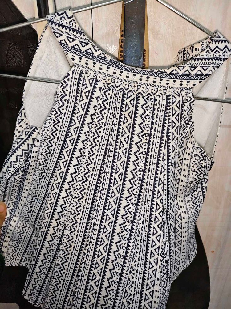 Boho Print Sleeveless Top