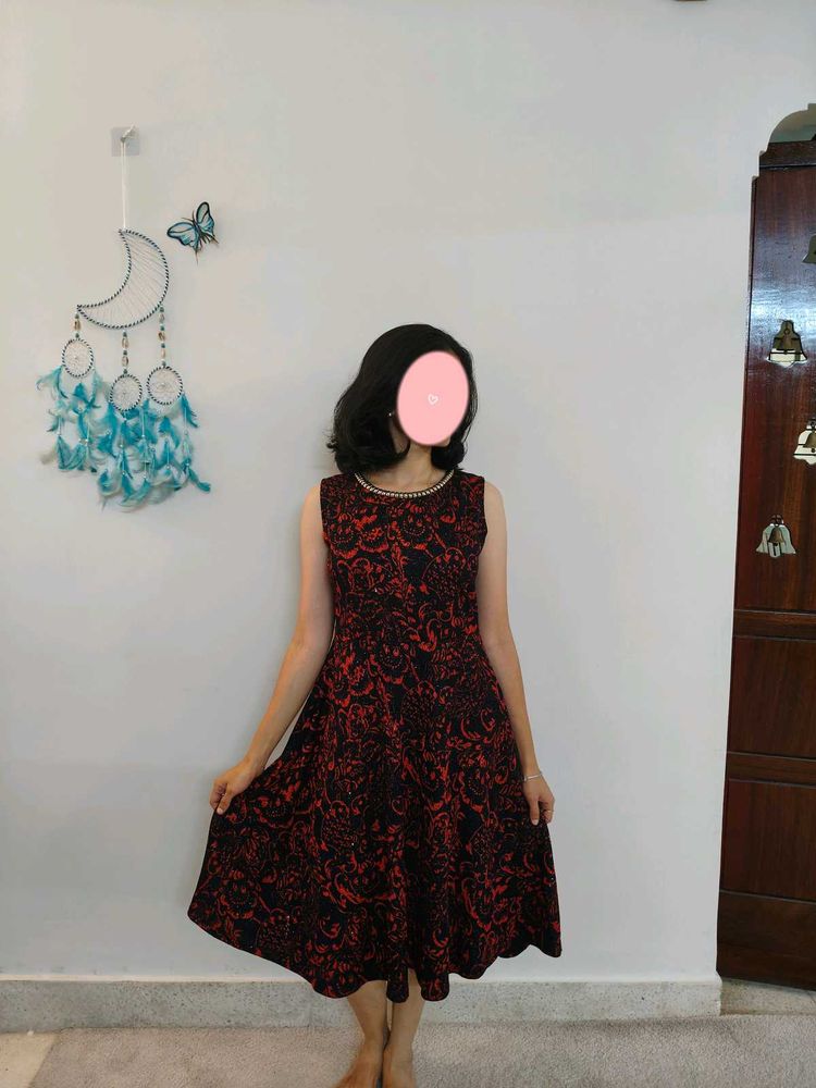 Crimson Nocturne Dress