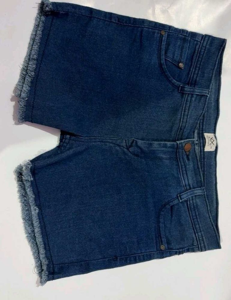 Blue Denim Shorts