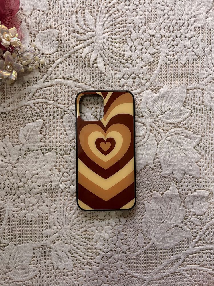 Retro Heart Pattern IPhone 12 Case
