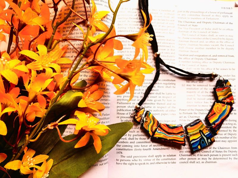 Boho Abstract Statement Necklace