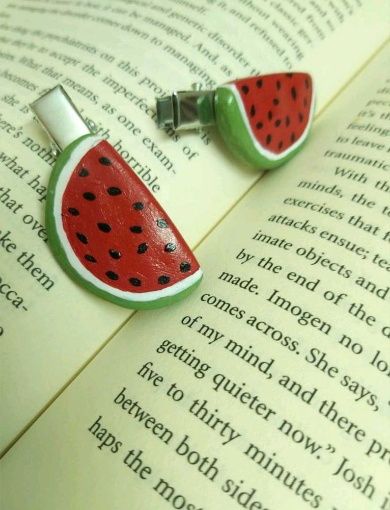 Set of 2 Watermelon Hair Clips