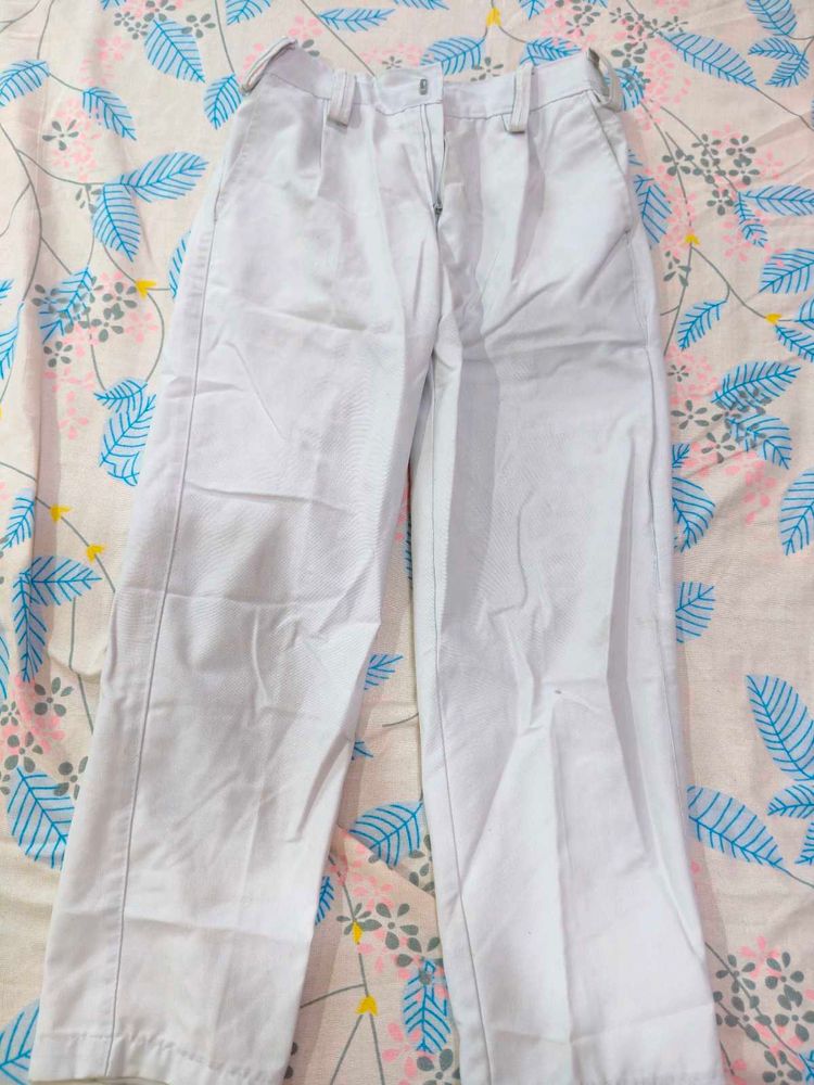 Classic White Trousers