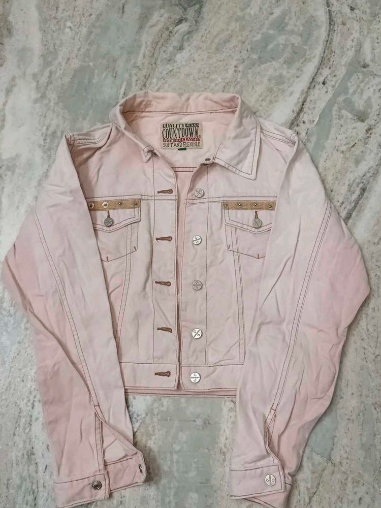 Pink Denim Jacket