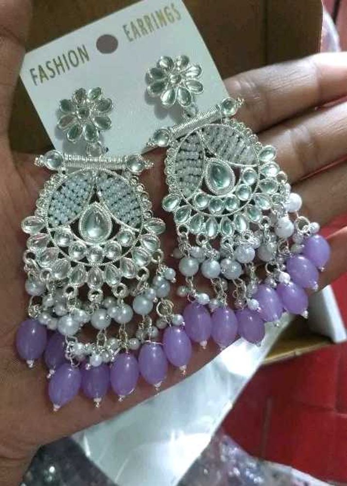 Elegant Lavender Dangle Earrings