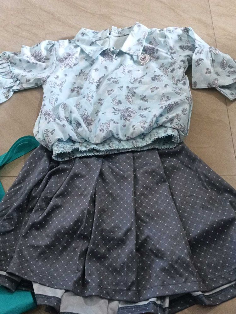 Kids Girls  Skert Pattern