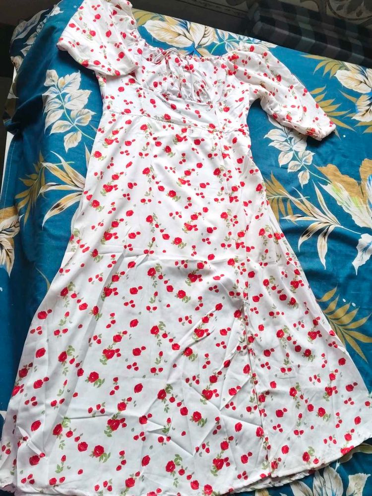 Floral Print Midi Dress