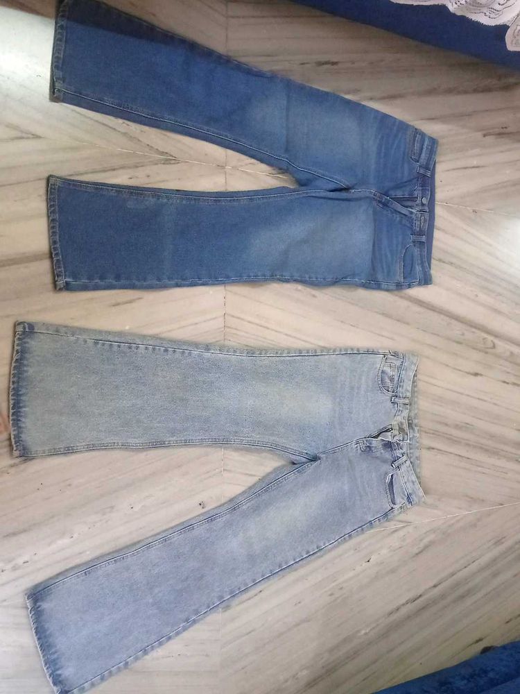 Two Bootcut Denim Jeans