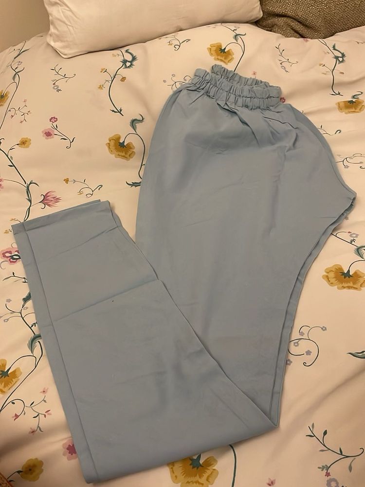 Baby Blue Casual Pants/ Churidar